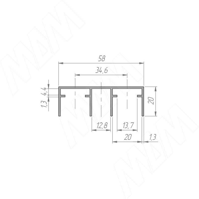 IKM-80AY Направляющая верхняя двойная, серебро, L-3000 (PR012057A-S3), IKM-80AY Направляющая верхняя двойная, серебро, L-3000
IKM-80AY Направляющая верхняя двойная, серебро, L-3000 (PR012057A-S3), IKM-80AY Направляющая верхняя двойная, серебро, L-3000
