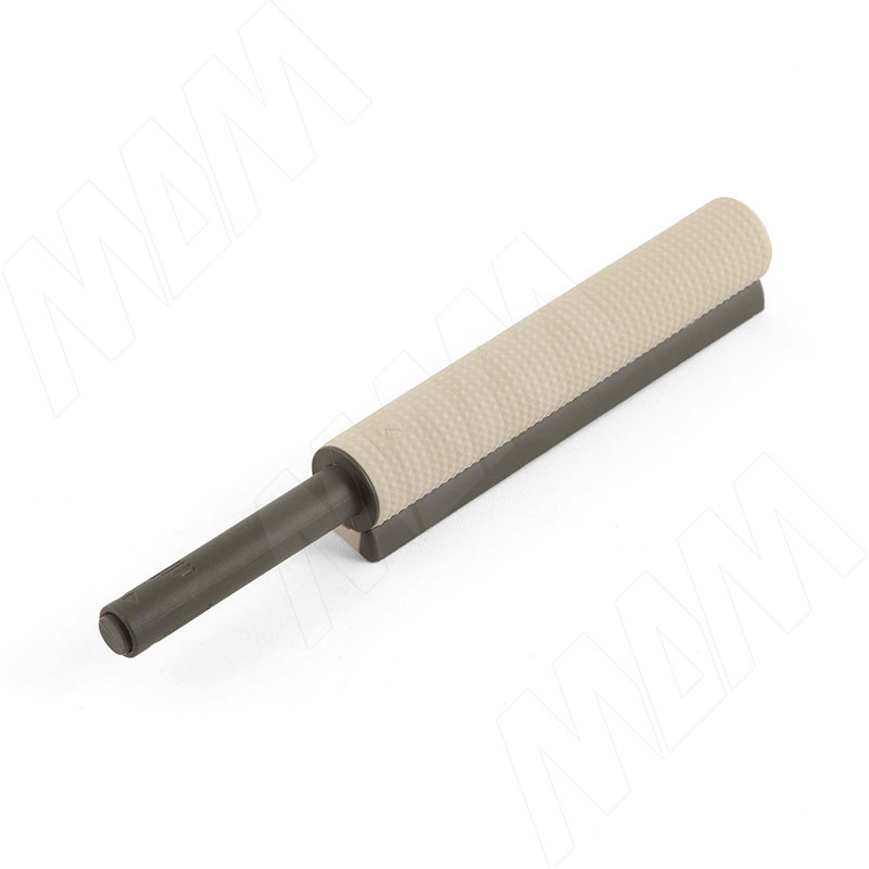 Комплект K-PUSH TECH с текстурой, толкатель усиленный 37 мм накладной с рез. демпфером, бежевый/антрацит, с крепежом фото товара 1 - C010003015