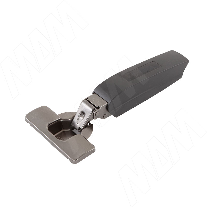 HARMONY NERO петля с доводчиком (амортизатором) накладная (90/105), стандартная, черный никель фото товара 1 - HN90FO-BL