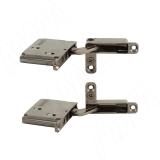 SECRET комплект скрытых петель (90/105) с плавным закрыванием на один фасад, черный никель 5210-SOFT-BNK