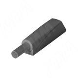 K-PUSH TECH толкатель 20 мм накладной с демпфером, антрацит 57004040EE SET