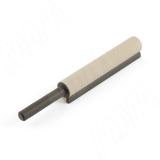 Комплект K-PUSH TECH с текстурой, толкатель усиленный 37 мм накладной с рез. демпфером, бежевый/антрацит, с крепежом