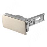 Петля CF для стекл. двери накладная, под сверление, нержавеющая сталь CF01025 NP