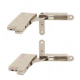 SECRET MAXI Комплект скрытых петель (90/100) с плавным закрыванием на один фасад, никель H02211-SOFT-NK