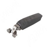 HARMONY NERO петля с доводчиком (амортизатором) накладная (90/105), для ал. проф., стандартная, черный никель