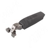 HARMONY NERO петля с доводчиком (амортизатором) полунакладная (90/105), для ал. проф., стандартная, черный никель