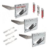 Kinvaro T-SLIM Soft-close, комплект поворотно-подъемных механизмов без заглушек для деревянных фасадов, коэффициент мощности 1500-3375 TS151149027