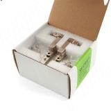 SECRET Комплект скрытых петель (90/105) с плавным закрыванием на один фасад, никель 5210-SOFT-NK, фото 1