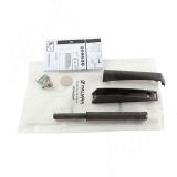 Комплект K-PUSH TECH толкатель 37 мм накладной с магнитом, антрацит, с крепежом и ответными планками C010002669, фото 1