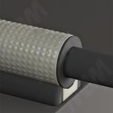 Комплект K-PUSH TECH с текстурой, толкатель 37 мм накладной с магнитом, бежевый/антрацит, с крепежом C010002999, фото 2