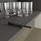 Комплект K-PUSH TECH с текстурой, толкатель 37 мм накладной с магнитом, антрацит, с крепежом C010003000, фото 4