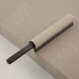 Комплект K-PUSH TECH с текстурой, толкатель усиленный 37 мм накладной с рез. демпфером, бежевый/антрацит, с крепежом C010003015, фото 3