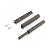 Комплект K-PUSH TECH с текстурой, толкатель усиленный 37 мм накладной с магнитом, антрацит, с крепежом C010003014, фото 1