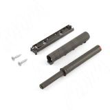 Комплект K-PUSH TECH с текстурой, толкатель усиленный 37 мм накладной с рез. демпфером, антрацит, с крепежом C010003016, фото 1