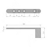 Комплект кронштейнов для петли SECRET MAXI H02211-ADAPTER, фото 2