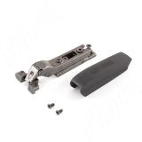 HARMONY NERO петля с доводчиком (амортизатором) полунакладная (90/105), для ал. проф., стандартная, черный никель HN90HO-AL-BL, фото 1