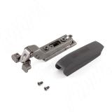 HARMONY NERO петля с доводчиком (амортизатором) вкладная (90/105), для ал. проф., стандартная, черный никель HN90INS-AL-BL, фото 1