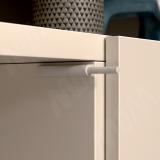 K-PUSH TECH толкатель с демпфером 37 мм, накладной линейный, серый 57008040IJ SET, фото 1