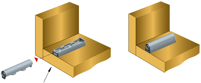Установка накладного магнита K-LOCK (артикул 5 50070 30)