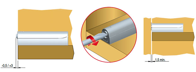 Регулировка накладного магнита K-LOCK (артикул 5 50070 30)