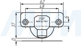 Присадка под чашку петли 35 мм, FGV