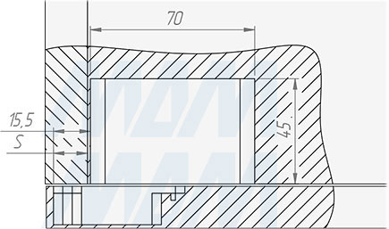 Установка адаптера для петли SECRET (артикул 5210-ADAPTER), схема 2