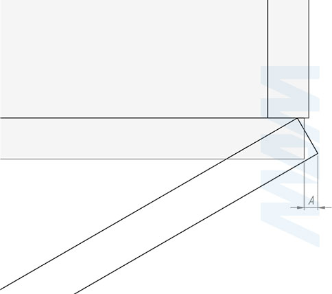 Установка скрытой петли SECRET (90/105) с плавным закрыванием (артикул 5210-SOFT), схема 3