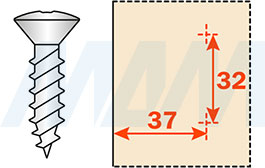 Установка установочной площадки под саморез (3 мм) для холодильника (артикул B2V3H39-15)