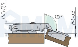 Установка петли быстрого монтажа Anyway Clip 91 DIGIT (90/110), Ferrari, чертеж 2
