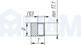 Сверления отверстий для петли Slide-on 95 (90/95) для узкого алюминиевого профиля, Ferrari, схема 4