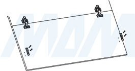 Установка фасадов для складного подъемного механизма FLAP FOLD, схема 2