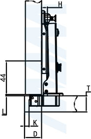 Подбор установочной площадки для накладной петли HARMONY NERO