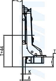 Подбор установочной площадки для вкладной петли HARMONY NERO