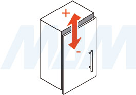 Регулировка по высоте петли HARMONY NERO