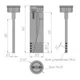 Насадка для одностороннего нанесения клея на шипы 40х100х6 0022, фото 1