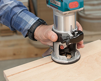 Фрезеровка пазов фрезером аккумуляторным от Virutex (Испания), рисунок 2 (артикул 3000100)