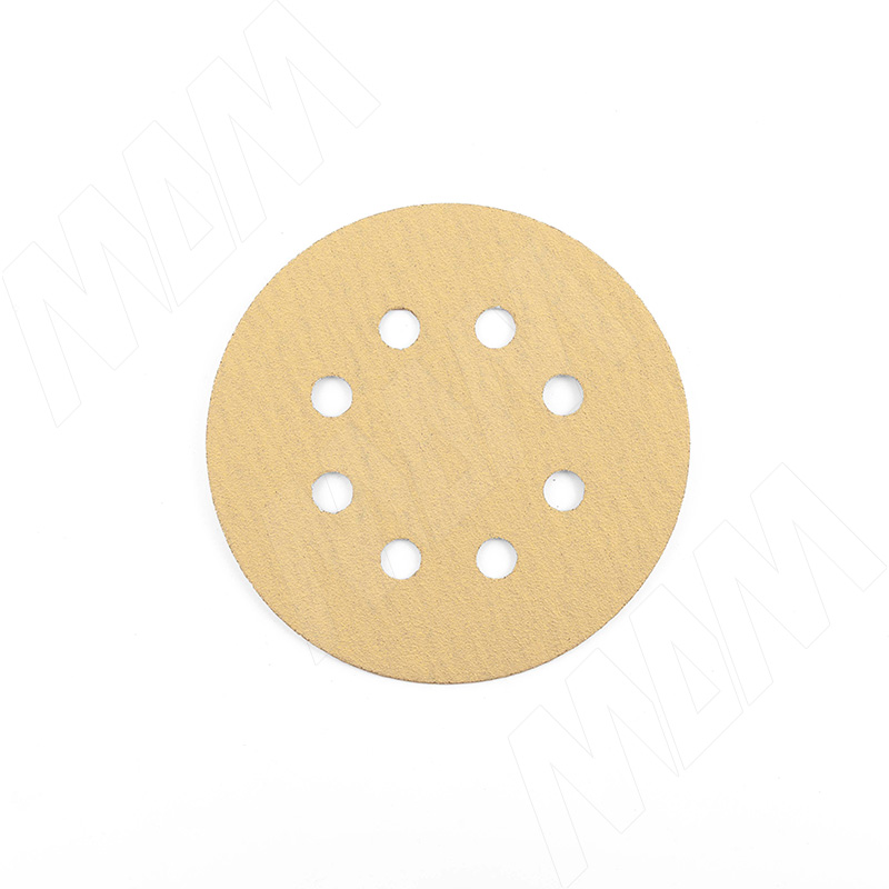 Круг шлифовальный серии Gold 125 мм, P240, 8 отверстий, 100 шт фото товара 1 - BP-OA-125-8-240-100