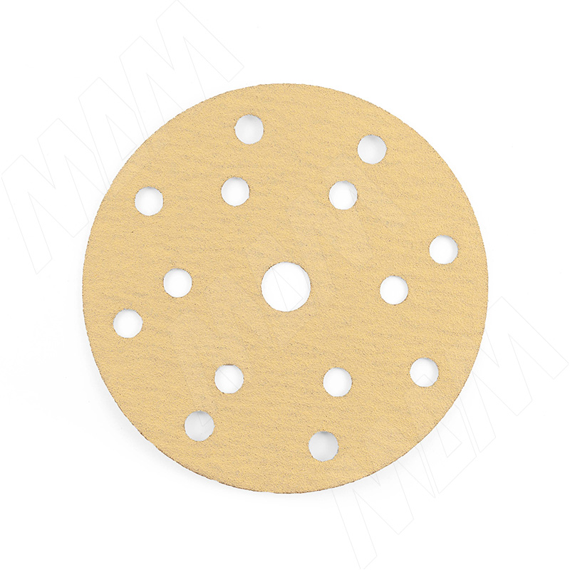 Круг шлифовальный серии Gold 150 мм, P120, 15 отверстий, 100 шт фото товара 1 - BP-OA-150-15-120-100