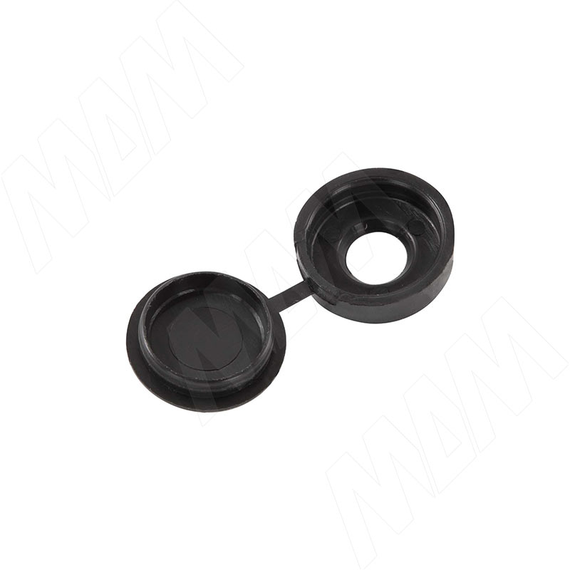 Заглушка с шайбой для самореза D5-6 мм, чёрный фото товара 1 - CC.K.5-6-BL