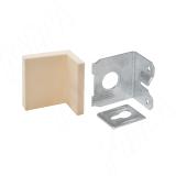 Мебельный навес универсальный, металл, бежевая пластиковая заглушка, 15 кг 55031-018