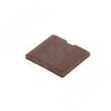 Заглушка для эксцентрика в квадратном пластиковом корпусе, коричневая CAP.ES.EC20.BR