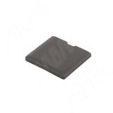 Заглушка для эксцентрика в квадратном пластиковом корпусе, графит CAP.ES.EC20.GPH