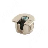 Эксцентрик в металлическом корпусе 16 мм, с бортиком, никель EM.EC20-16