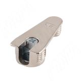 Эксцентрик в металлическом корпусе с дополнительной футоркой 16 мм, никель EMS.EC20-16.B