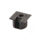 Эксцентрик в квадратном пластиковом корпусе 16 мм, графит ES.EC20-16.B.GPH