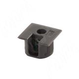 Эксцентрик в квадратном пластиковом корпусе 16 мм, с бортиком, графит ES.EC20-16.GPH