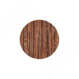 Заглушка самоклеящаяся, D13 мм, Дуб Чарльстон тёмно-коричневый, с текстурой дерева (Eg H3154), 117 шт.