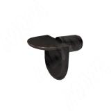 Полкодержатель с дополнительным упором для деревянных полок, бронза ME01ZBR