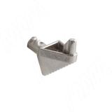 Полкодержатель для деревянных полок с фиксацией, никель