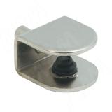 Полкодержатель для стеклянных полок толщиной 5-8 мм, со штоком, никель MV07FNL